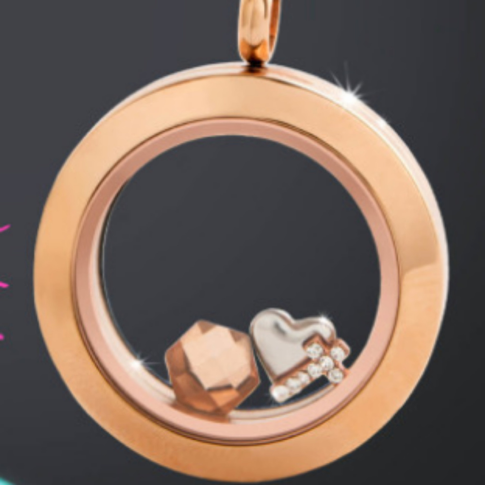 4pc Set! O2 Rose Gold Med Locket, Chain & Charms! - Picture 8 of 8